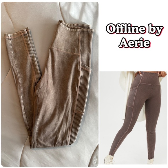 Aerie Offline Ribbed Legging - Relic - Picture 4 of 8